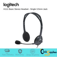 Logitech Headset Stereo H111 Single Jack 3.5mm