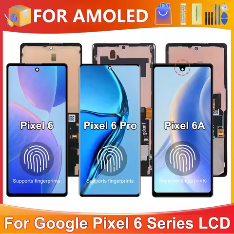 For Google Pixel 6 For AMOLED Pixel 6 Pro LCD Display Touch Screen Digitizer Assembly Replacement Fo