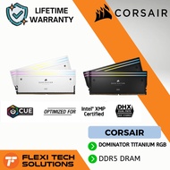 Flexi Tech Corsair Dominator Titanium RGB DDR5 7200MHz/6400MHz/6000MHz Black & White