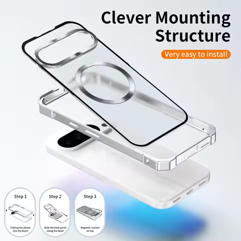 Push Pull Matte PC Hard Shockproof Case For Google Pixel 10 9 Pro XL Pixel 9a 8 Pixel8 Pro Magnetic 