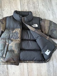 日版 The North Face男童 迷彩 厚羽絨 160cm & 110cm