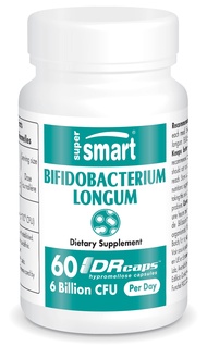 Supersmart - Bifidobacterium Longum (BB536) 6 Billion CFU per Day - Probiotics & Prebiotics Suppleme