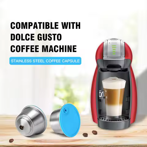 New Upgrade Reusable Coffee Capsule Milk Capsule For Dolce Gusto Stainless Steel Filter Cup For Nesc