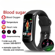 นาฬิกาใส่ออกกำลังกาย Fashion Smart Watch Women Blood Waterproof HR Fitness Tracker Bracelet Support Android IOS Men Wristband