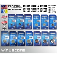 Swiss • RENATA CR1025 CR1216 CR1225 CR1616 CR1620 CR1632 CR2016 CR2025 CR2032 CR2320 CR2325 CR2450N 