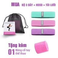 Dây Kháng Lực Tập Mông Dây tập mông Dây MiniBand Tập Mông Aolikes Chất liệu Polyeste Cotton