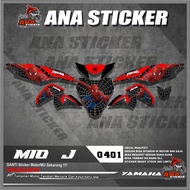 0401 STICKER DECAL MIO J DESIGN SPIDERMAN