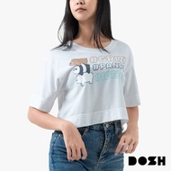 DOSH-UT WOMENS CROPPED TOPS WE BARE BEAR เสื้อครอป FLWBWT1010-OW