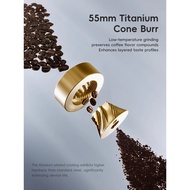 STARSEEKER E55Pro Electric Coffee Grinder 55MM Titanium Cone Burr Stepless Adjustment Espresso Brew 