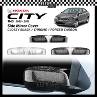 Honda City TMO 2009 - 2013 Side Mirror Cover Trim Chrome Glossy Black Garnish Accessories Bodykit 20