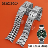 Curved End Bracelet for Seiko Solid Stainless Steel Band 20mm 22mm Men's Sports Strap Srpd Skx007/skx009 175 173 SRPD63K1 for Jubilee 18/1921/23/24mm