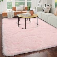 1cm Upgraded Thicker Version, Suitable For Bedroom And Living Room, 4x6ft Pink Patterned Area Rug, F
