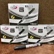 Esco Permanent Marker Black Ink Ink (Dozen) Esco ES-75 Permanent Marker/ Marker/