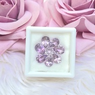 天然未經處理的紫水晶套裝 8 顆寶石重 5 克拉用於 DIY 珠寶