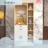 Buddha Cabinet Solid Wood Cabinet Modern Home Vertical Cabinet With Door Balcony Altar