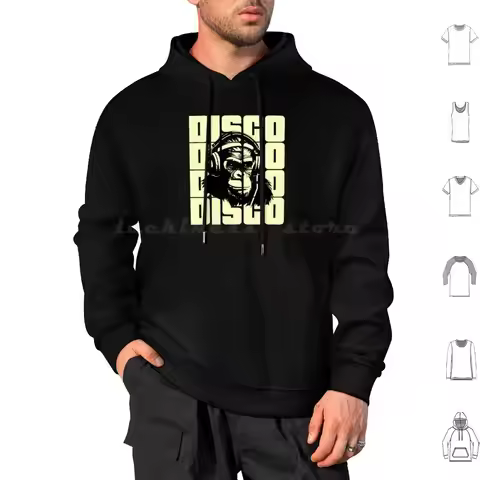 Silent Disco Headphones Hoodies Long Sleeve 70s Disco Costume Silent Party Silent Disco Silent Disco