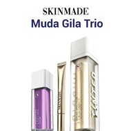 SKINMADE MUDA GILA TRIO: Resveratrol & Q10 + EGCG Serum + Golden C + Skin Miracle Tinted Sunscreen S