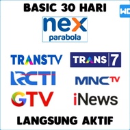 Buruan Beli❆ Paket Basic 30 Hari Nex Parabola Channel Banyak