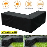 L Shape All-Purpose Covers Waterproof Rattan Corner Furniture Cover Garden Patio Outdoor Sofa Protec