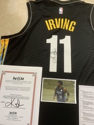 Kyrie Irving 簽名 Brooklyn Nets 球衣連證書
