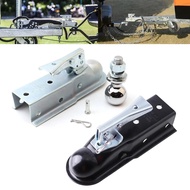 Complete Set Tongue Trailer Coupler 1-7/8 Inch 2000 lb Hitch Ball Fits ATV UTV RV Parts Camper Carav