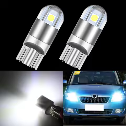 2x LED Clearance Light Bulb Lamp W5W T10 Canbus For Skoda Fabia MK1 MK2 MK3 Felicia Superb Octavia 1