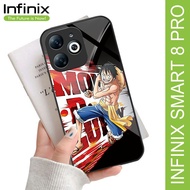 Softcase Glossy Glass Case Infinix Smart 8 pro SK-200 Soft Case Infinix Smart 8 Hd Glass case Infinix Smart 8