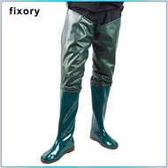 fixory Waders Fishing Pants Waterproof Nylon Fishing Waders Foot Waders PVC River Boot Fishing Rain 