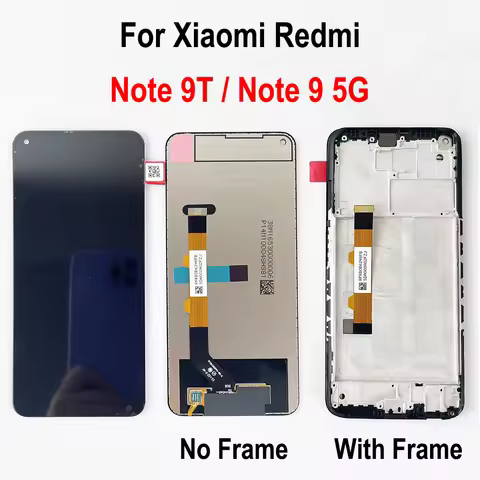 M2007J22G LCD For Xiaomi Redmi Note 9T LCD Display Screen Touch Digitizer Assembly For Redmi Note 9 