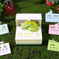 2026 3d Treehouse Paper Sculpture Calendar - Magic Reveal Memo Pad With Daily Surprise Design H1w9
