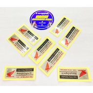 EX5 STICKER ENJIN WING MODEL SPEC 2010 AND BELOW!!️