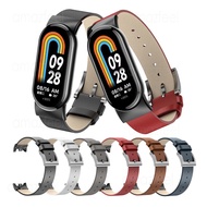 Leather Watch Band For Xiaomi Mi band 8 Smart Watch Accessories Strap Belt For Xiaomi band 8 Bracele
