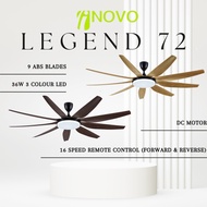 Regair Inovo Legend 72" Ceiling Fan With Light Kipas Siling 72 Inch Ceiling Fan 9 Blades With Remote
