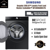 Samsung 24kg Bespoke AI™ Laundry Front Load Washing Machine Ecobubble™ Washer WF24B9600KV/FQ Mesin Basuh Cuci 洗衣机