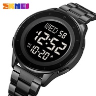 SKMEI Brand Luxury Men Fashion Casual Sports Watches Waterproof Men Digital Stainless Steel Strap El