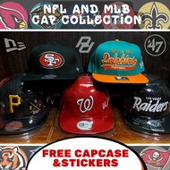 MLB/NFL CAP COLLECTION (FREE CAPCASE & STICKERS)