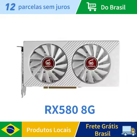Veineda Graphics Cards RX 580 8GB 2048SP Placa De Video Gaming GDDR5 256Bit PCI Express 3.0 ×16 GPU 