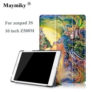Magnet Stand Folding Smart Print PU Leather Cover for Asus ZenPad 3S 10 9.7   Z500M Z500 Tablet Case
