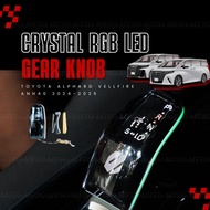 MTTO Toyota Alphard Vellfire Anh40 2024-2025 Interior Car Crystal 4D Gear Knob Led RGB Light PNP Acc