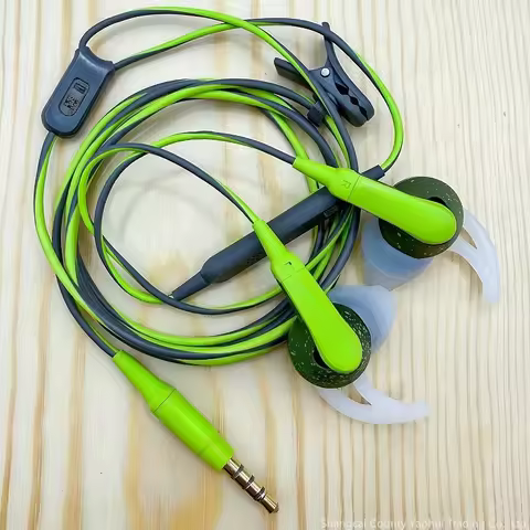 Original For bose soundsport earbud sports wired headphones, army green (95% new Android microphones