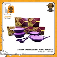 Mutiara Casserole Sets-Purple 12pcs/set GWT BP14-9791-PP