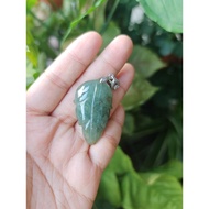 Jade leaf pendant 2.3cm x 4.3cm