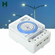 [Homyl] 1 Set Din Rail 24H Chronometry Timer Mechanical Switch Industrial Analogue Timer