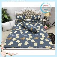 Drap set 4 3D printed cold elastic sheets [4 Piece] all sizes with cow and Doremon images