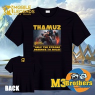 THAMUZ Mobile Legends Cotton Shirt / ML Shirt / MLBB Shirt / CVC Cotton Shirt / Mobile Gaming Shirts