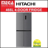 HITACHI HR4N7522DS 466L 4-DOOR FRIDGE (BOTTOM FREEZER, 2 TICKS)
