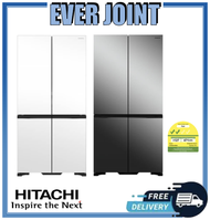 Hitachi R-WB780VMS3X [645L] French Bottom Freezer 4 Door Luxury Fridge - Vacuum Compartment