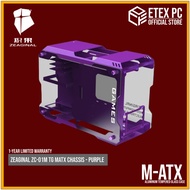 Zeaginal ZC-01M TG m-ATX Chassis - Purple # ZC-01M