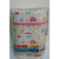 OKBB Double Warmer Storage Bag For Standard Neck Bottles (Pink/Blue)