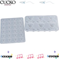 BACKSTR 2 Pack  Bear Epoxy Resin Silicone Mould, Silicone White Animal Silicone Mould, Resin Mould 6